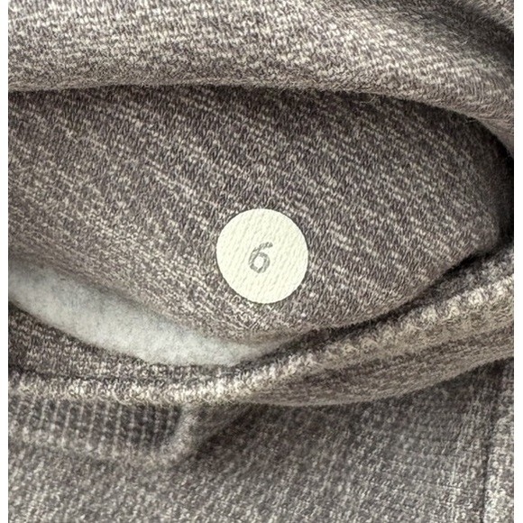 Lululemon Scuba Hoodie II Full Zip 6 Slate Gray Cotton Fleece Thumbholes W4A62S - Picture 14 of 16